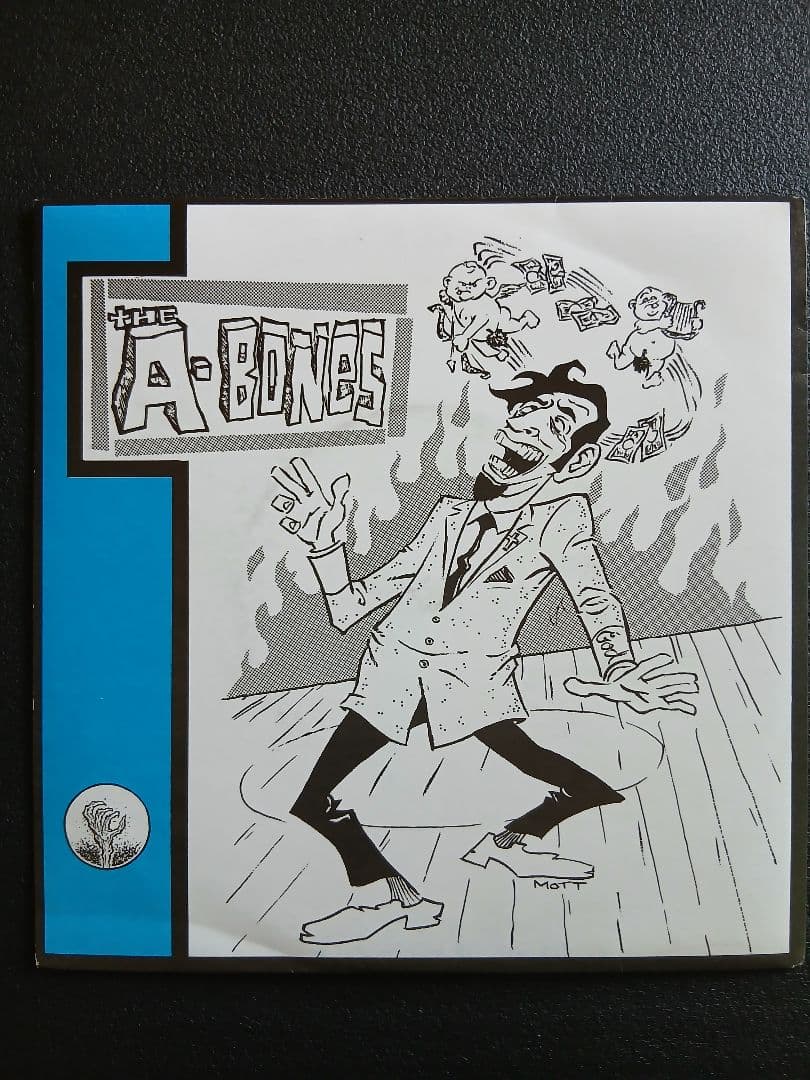 The A-Bones The World's Greatest Sinner 7" Blue Vinyl Giant Claw Rare Garage Pun