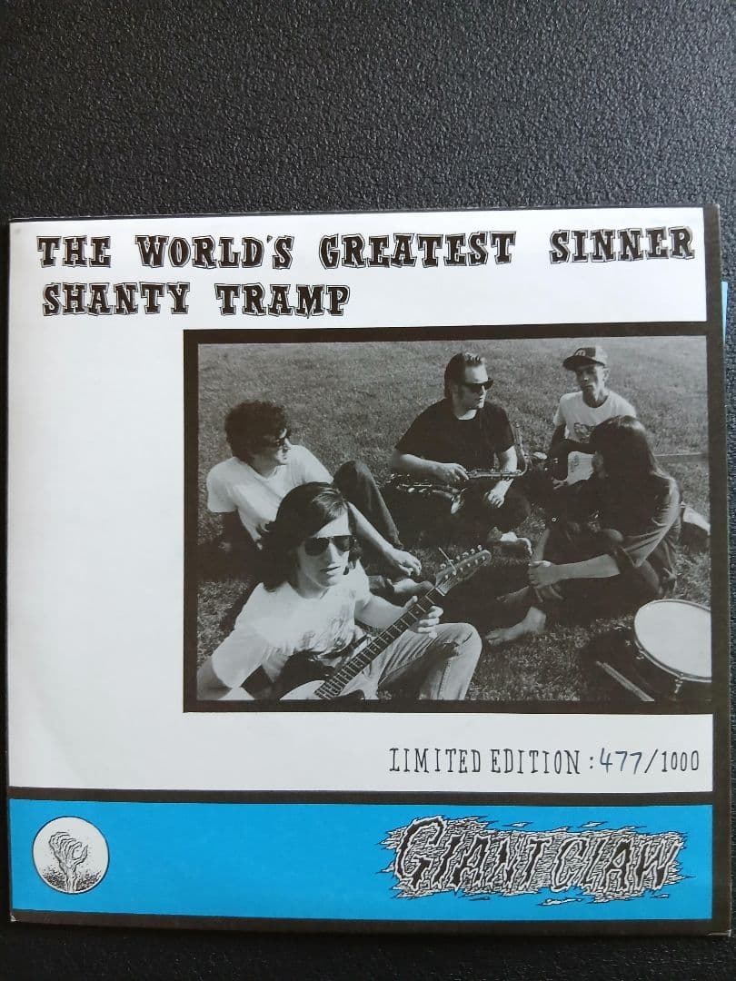 The A-Bones The World's Greatest Sinner 7" Blue Vinyl Giant Claw Rare Garage Pun