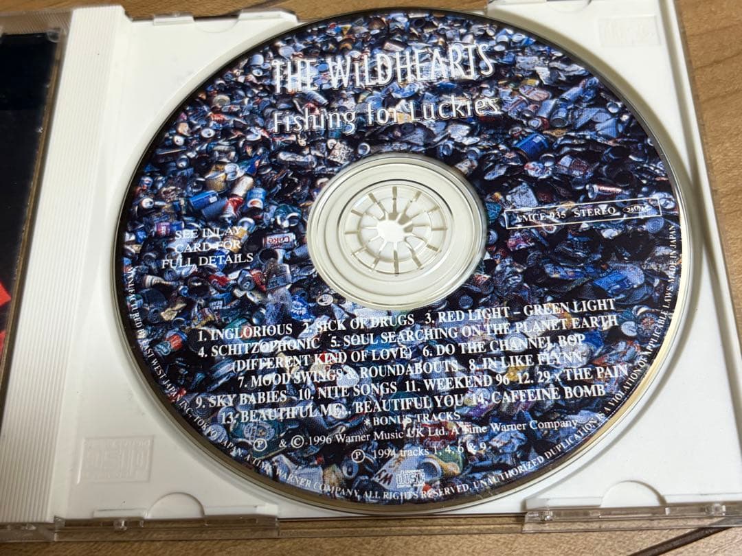 The Wildhearts - Fishing for Luckies CD Japan Press with OBI 1996 AMCE-935
