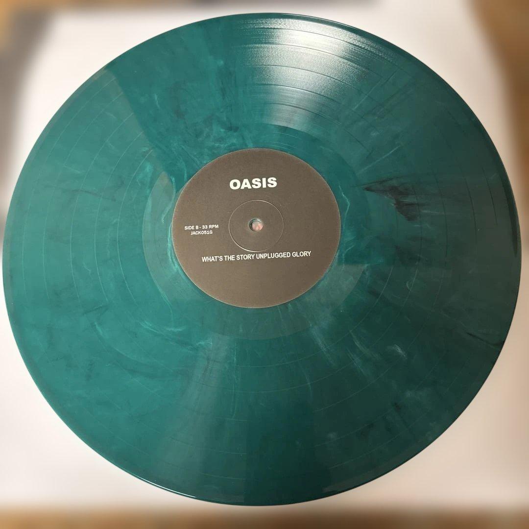 Oasis LP Record What's the Story Unplugged Glory Green Limited 300 Used | Japansoundstore