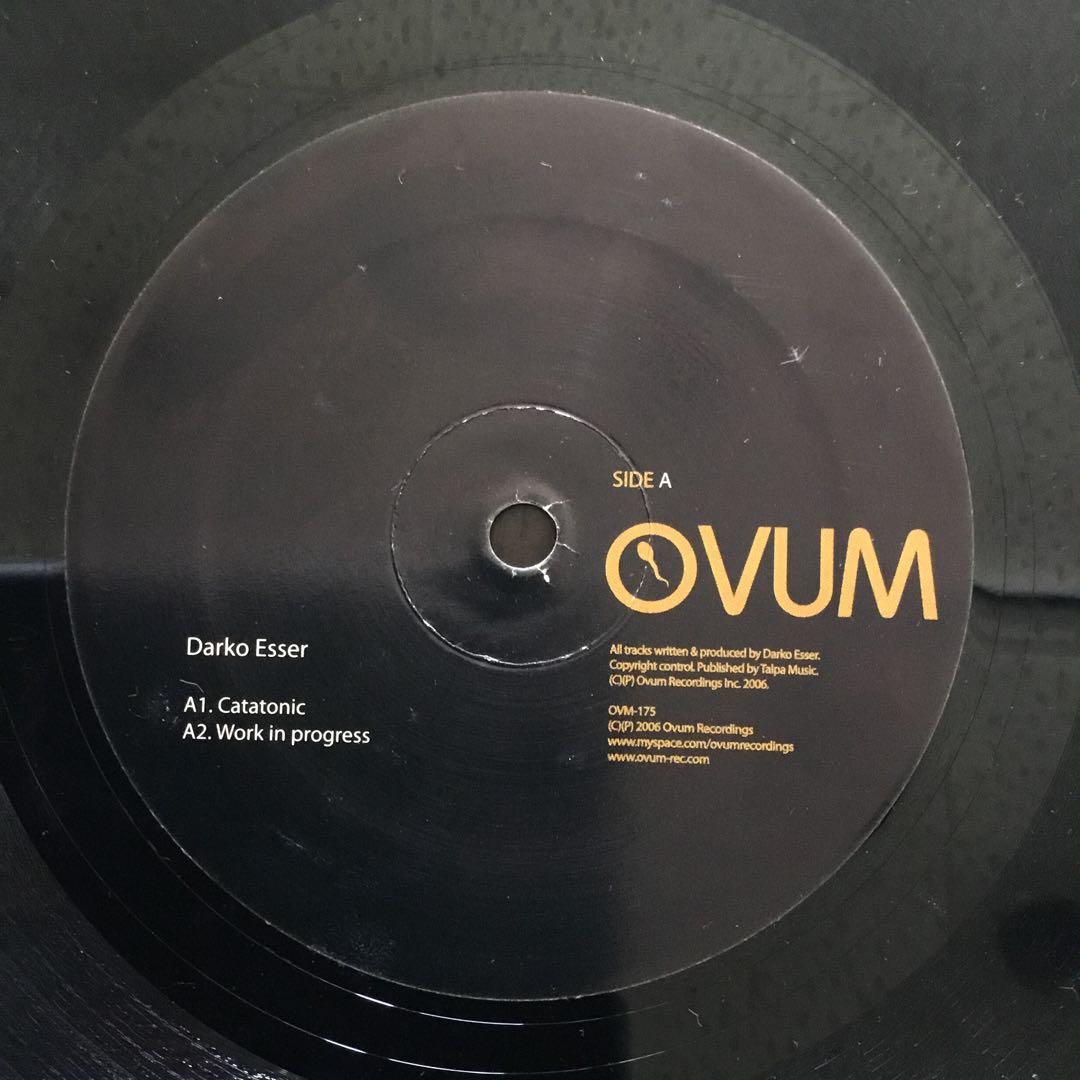 Darko Esser - Catatonic EP Vinyl 12" Ovum Recordings Electronic Techno