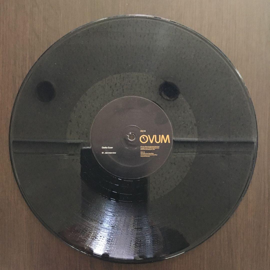 Darko Esser - Catatonic EP Vinyl 12" Ovum Recordings Electronic Techno
