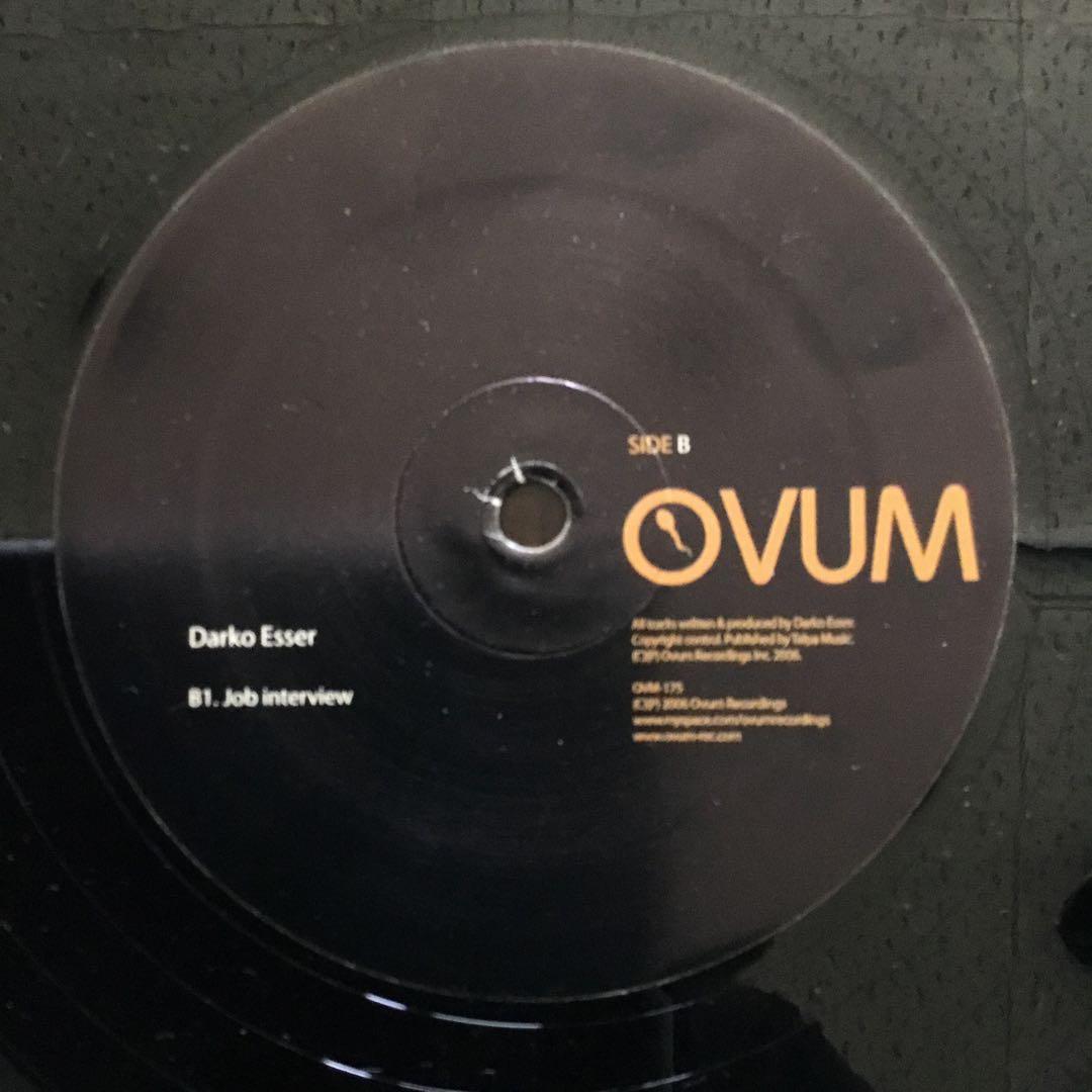 Darko Esser - Catatonic EP Vinyl 12" Ovum Recordings Electronic Techno