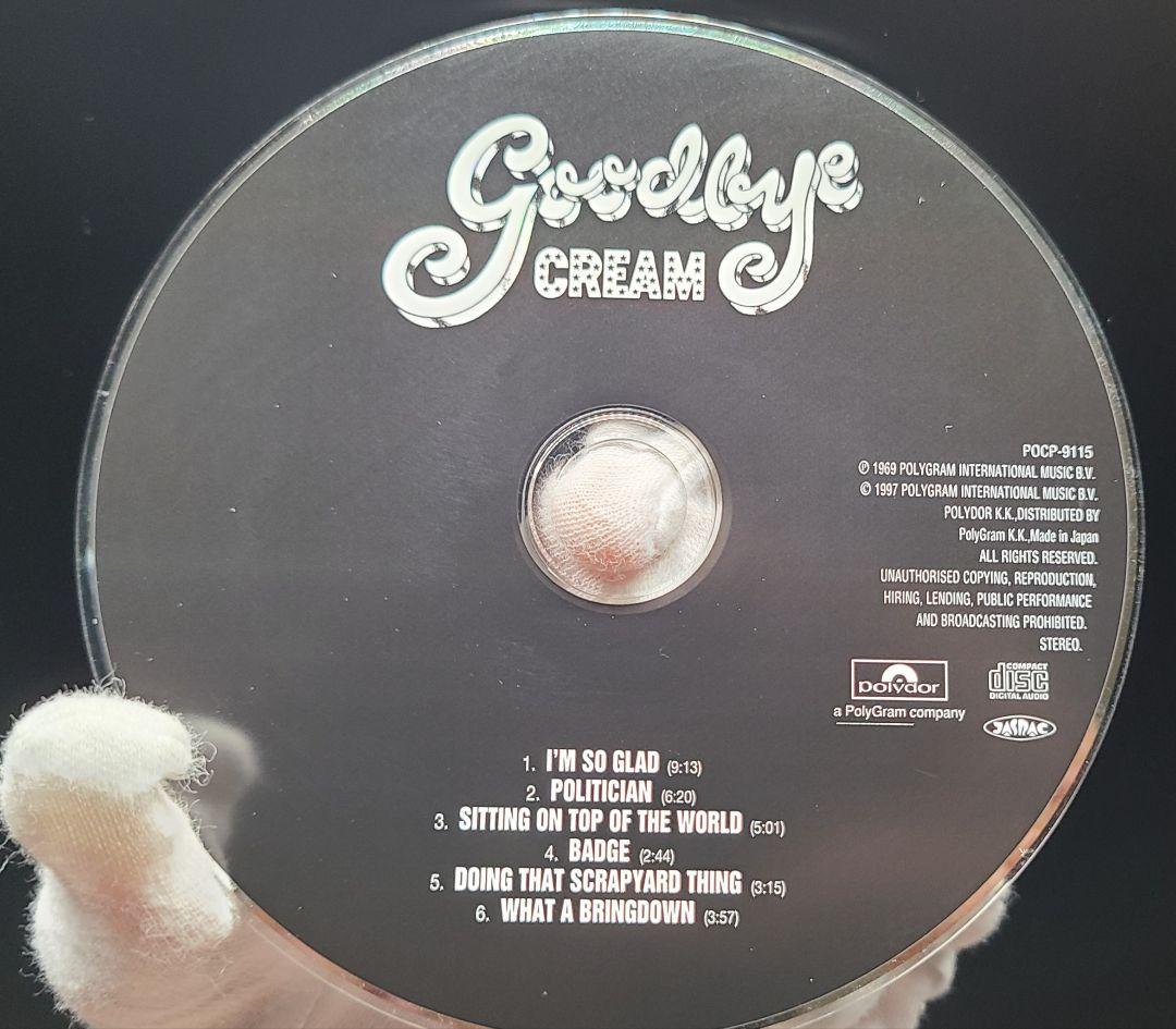 Cream GOODBYE Japanese CD Paper Sleeve Used Slight Scratches | Japansoundstore