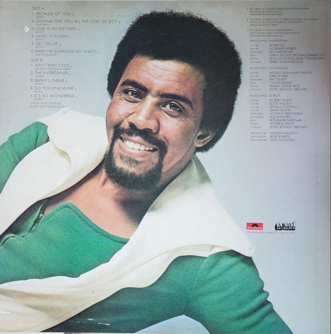 Jimmy Ruffin Love Is All We Need Vinyl LP Japan Pressing Soul MP2506