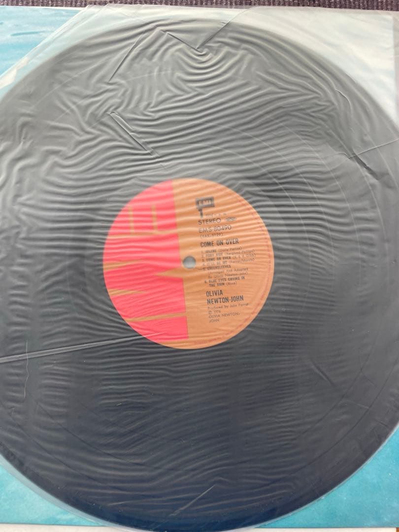Olivia Newton-John Come On Over Japan Vinyl LP Record EMS-80490 With Obi