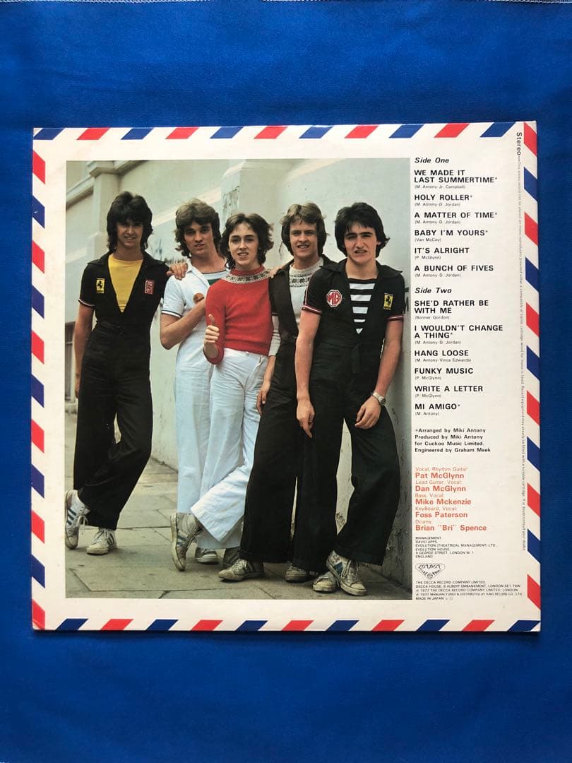 Pat McGlynn's Scotties - Debut Album LP Japan 1977 London Records w/ Obi
