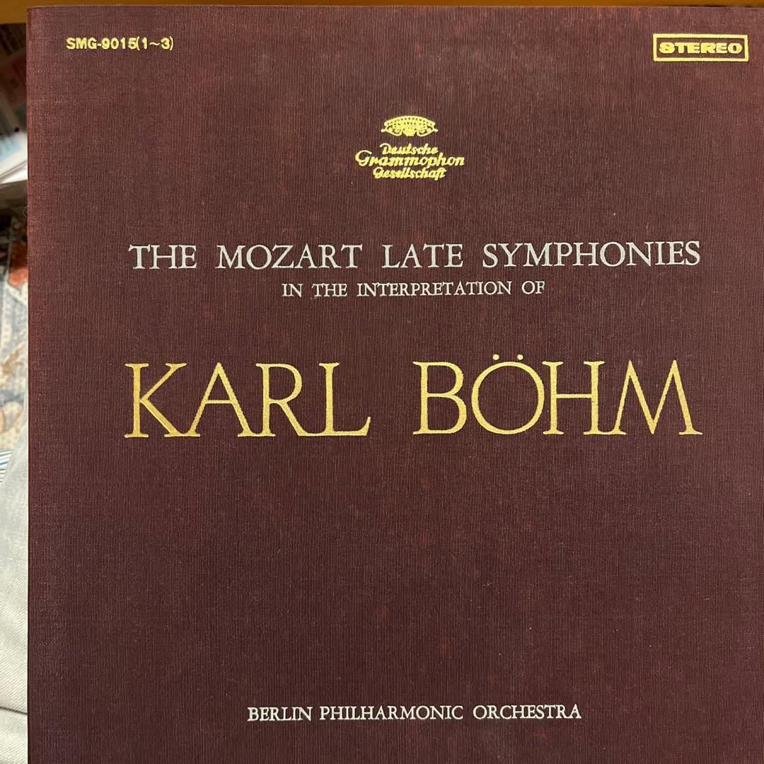 Karl Böhm Mozart Late Symphonies 3LP Box Set Berlin Philharmonic Japan SMG-9015