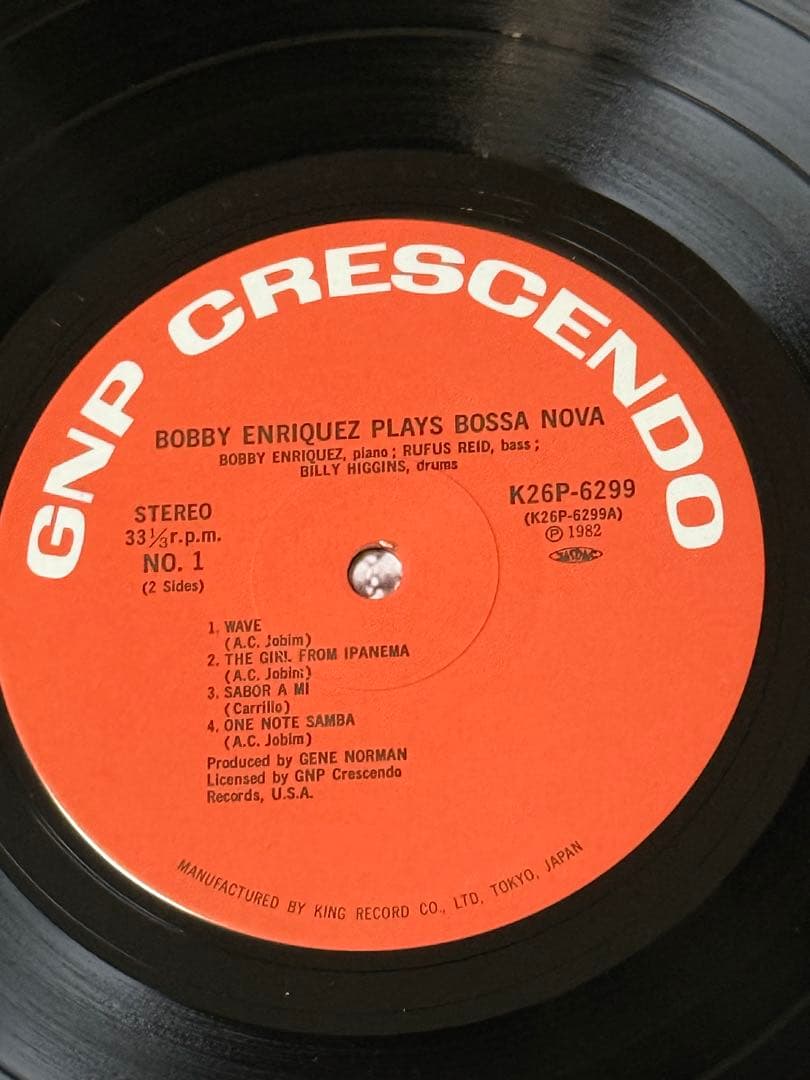 Bobby Enriquez Plays Bossa Nova Vinyl LP Japan K26P-6299 Jazz Piano With Obi