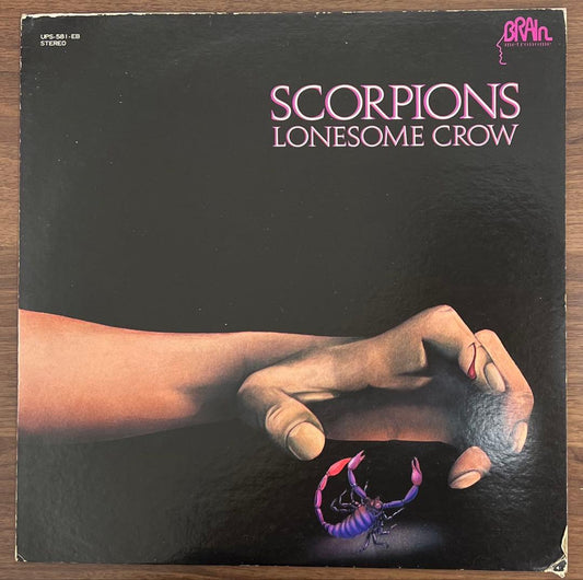 SCORPIONS Lonesome Crow Vinyl LP 1973 Japan Brain UPS-581-EB Psych Hard Rock