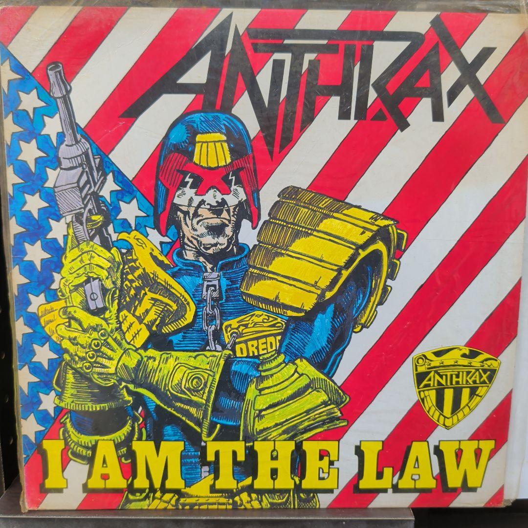 Anthrax I Am The Law 12" EP Japan Pressing w/ Obi Thrash Metal Judge Dredd