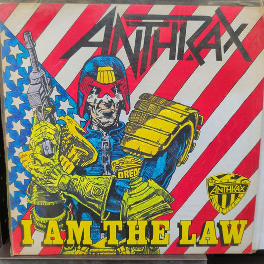 Anthrax I Am The Law 12" EP Japan Pressing w/ Obi Thrash Metal Judge Dredd