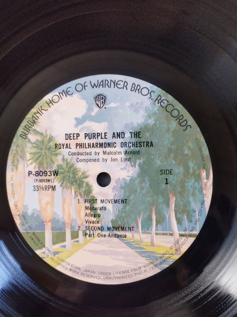 Deep Purple & Royal Philharmonic Orchestra Concerto for Group & Orch Japan LP