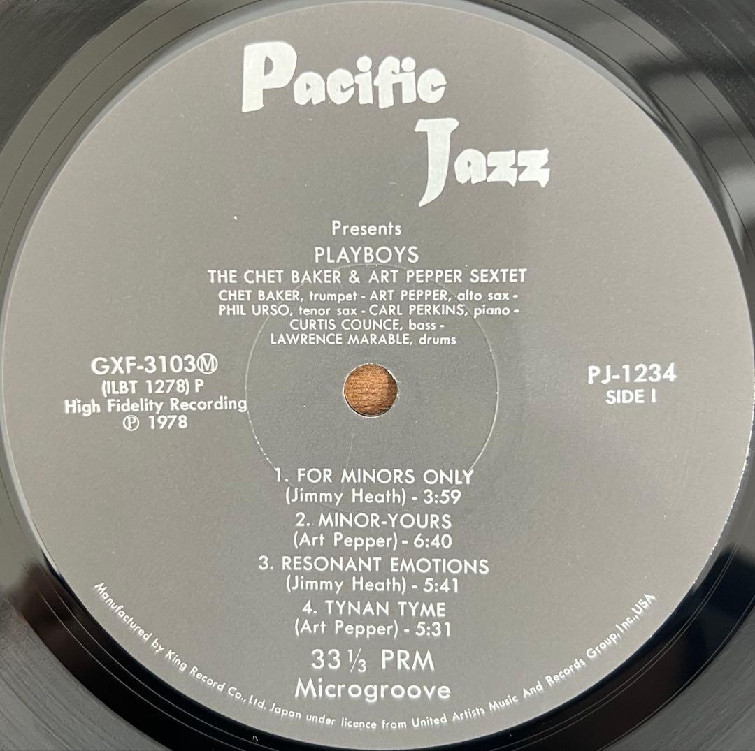 Chet Baker & Art Pepper - Playboys LP 1978 Japan Jazz Vinyl w/ Obi