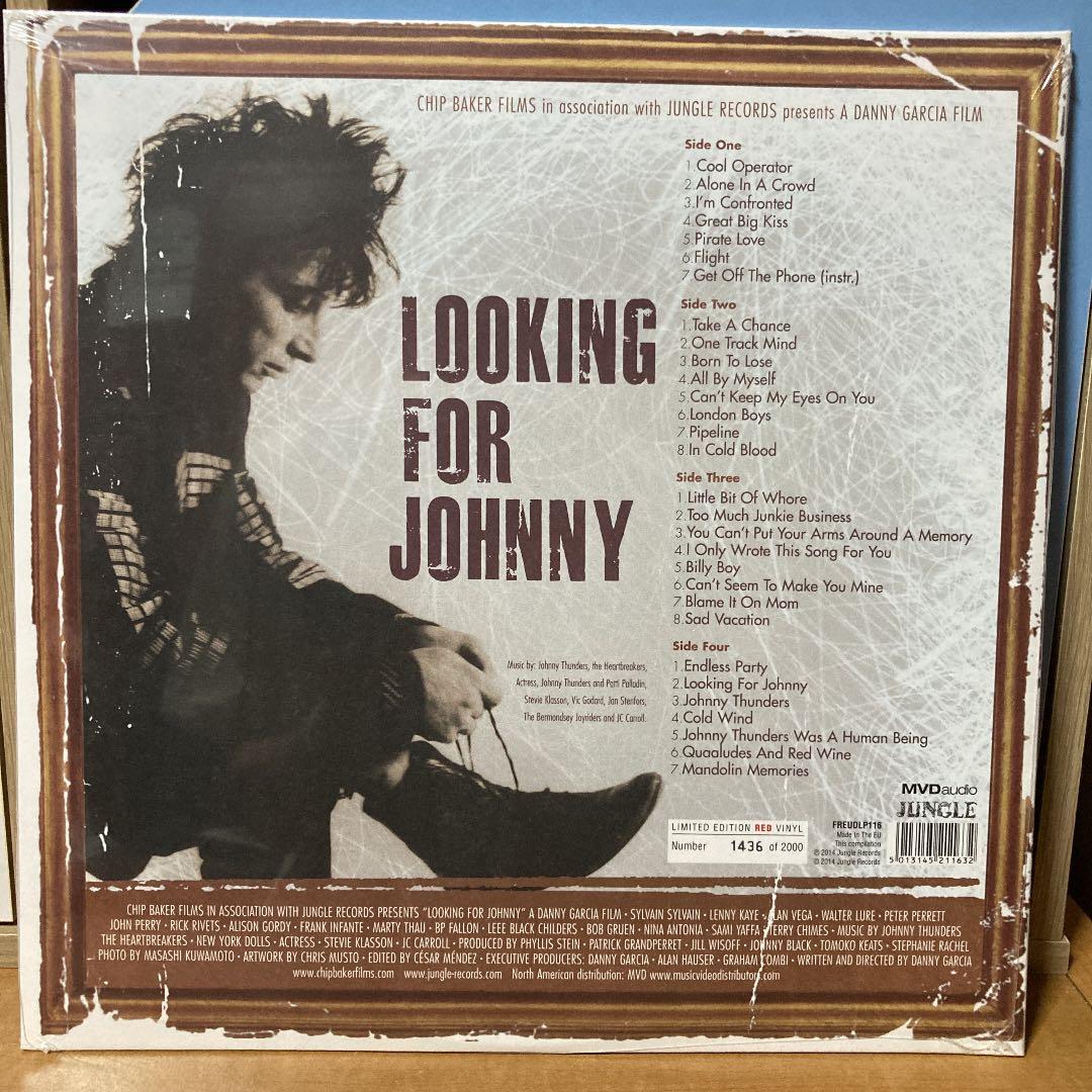 Johnny Thunders Looking For Johnny Soundtrack 2LP Red Vinyl Ltd Ed 2000 Copies