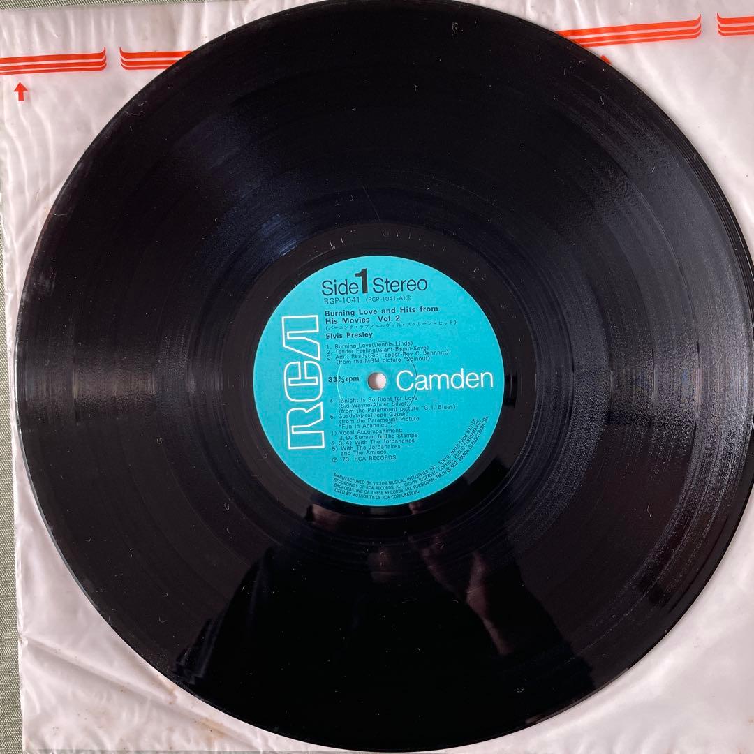 Elvis Presley LP Vinyl Burning Love & Movie Hits Used Japan Obi 1973 Record | Japansoundstore