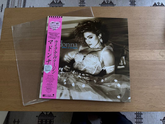 Madonna - Like a Virgin LP Japan Vinyl Record with Obi and Lyric Insert