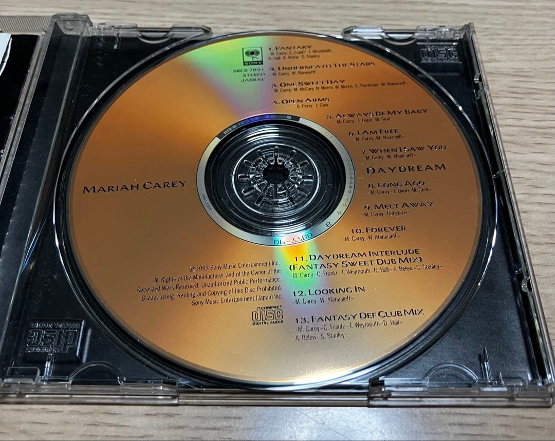 Mariah Carey Daydream CD Album Japan Press SRCS 7821 with Bonus Track