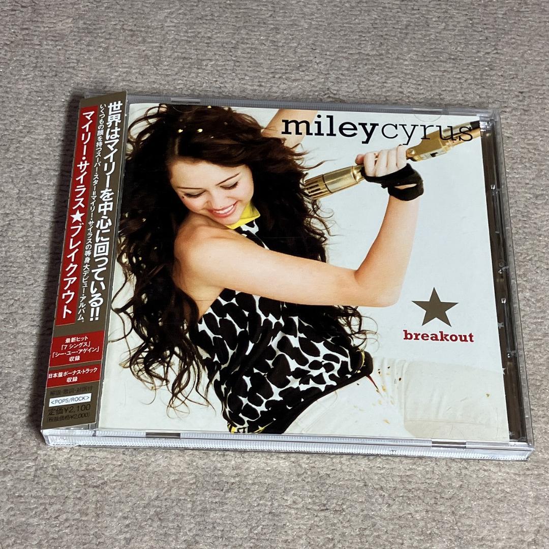 Miley Cyrus Breakout CD Japan Press with OBI 14 Tracks Bonus Remixes