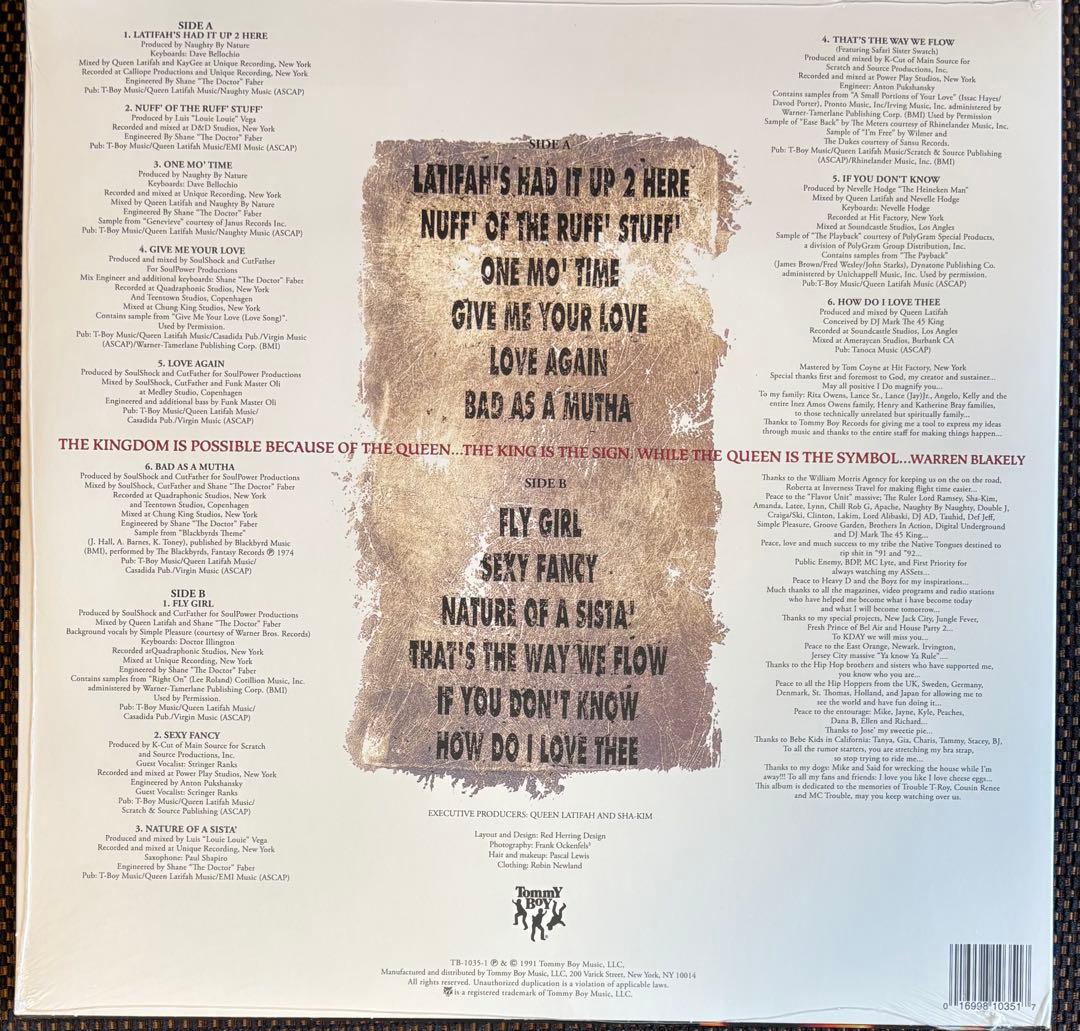 Queen Latifah Nature Of A Sista' Vinyl LP Record Store Day 2024