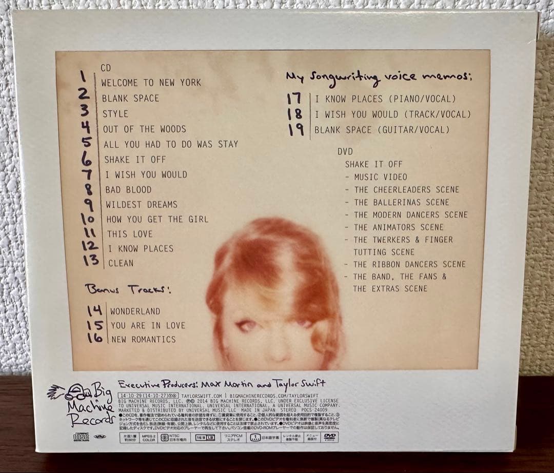 Taylor Swift 1989 Deluxe Edition CD+DVD Japan Press with 13 Polaroid Photos 2014