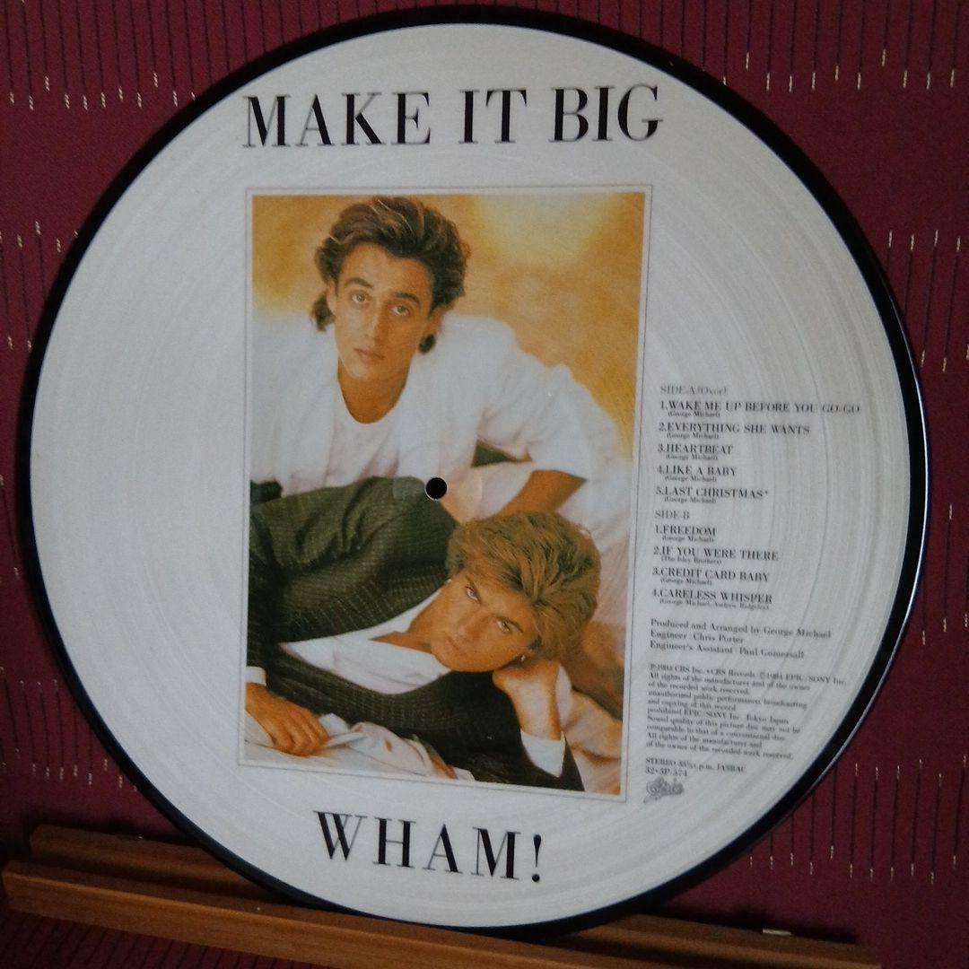 WHAM! Make It Big Japan Limited Picture Disc Vinyl LP 1984 OBI Rare