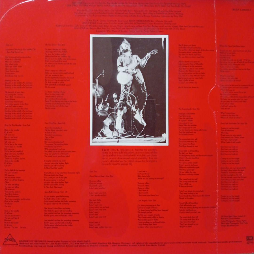 Tyla Gang - Yachtless Vinyl LP 1978 Pub Rock/New Wave Import