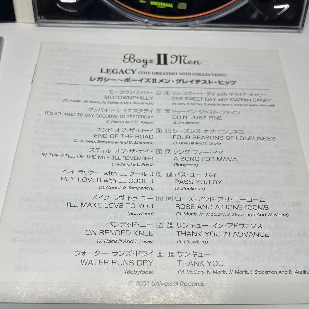 Boyz II Men - Legacy: The Greatest Hits Collection CD Japan Press with OBI