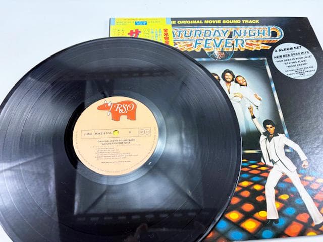 Bee Gees Saturday Night Fever Soundtrack 2LP Japan Vinyl Obi Original Record