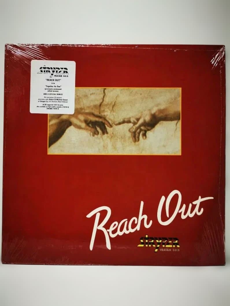 Stryper - Reach Out 12" Vinyl EP 1985 US Pressing Enigma Records Metal