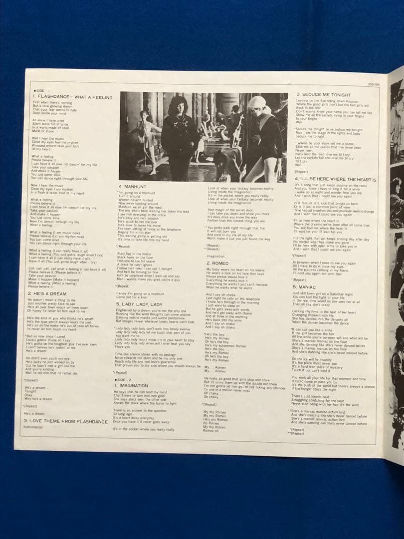Flashdance Original Soundtrack LP Japan 1983 Casablanca 25S-164 w/ Obi