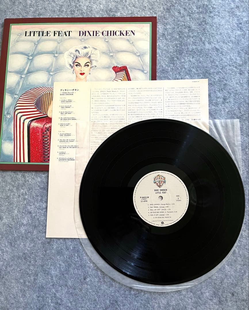 Little Feat Dixie Chicken Vinyl LP Japan Pressing w/ OBI & Liner Notes