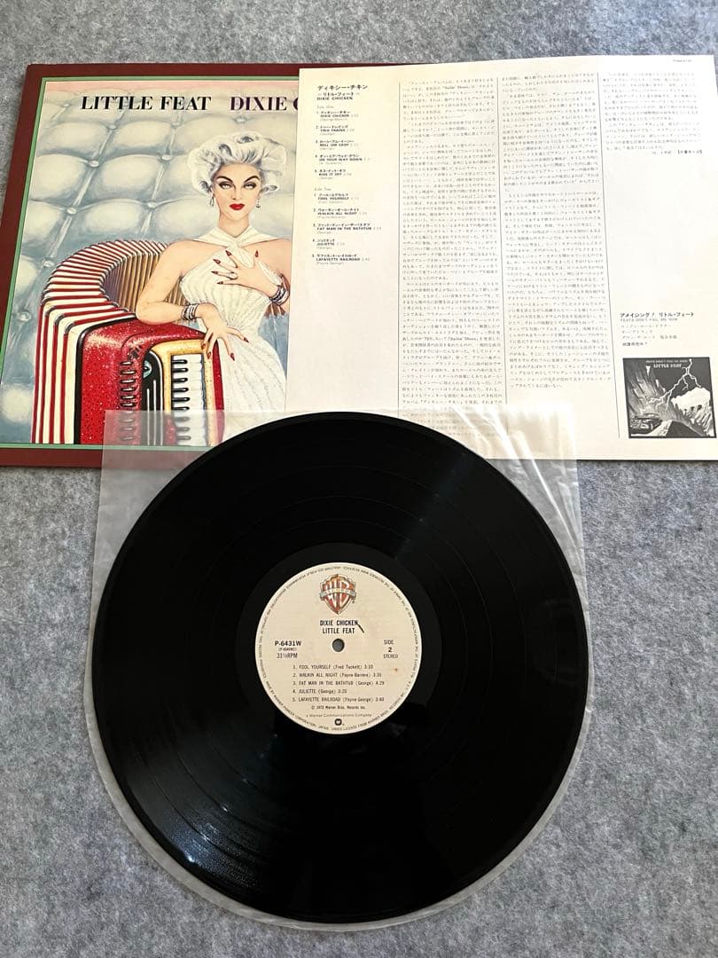Little Feat Dixie Chicken Vinyl LP Japan Pressing w/ OBI & Liner Notes