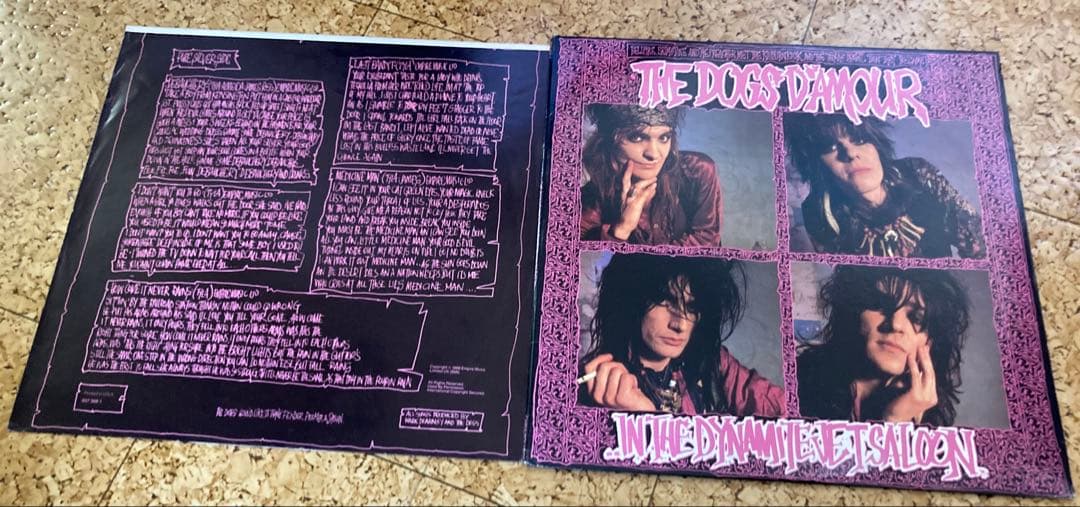 The Dogs D'Amour - In The Dynamite Saloon - Rare Green Vinyl LP Record
