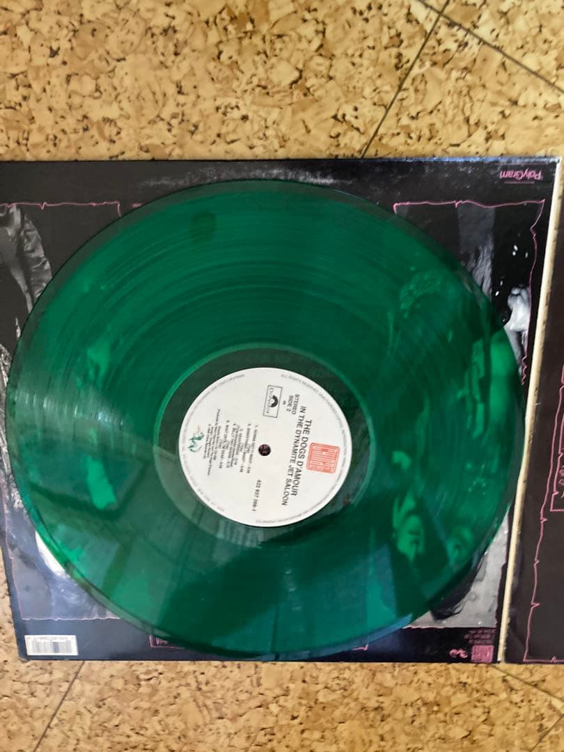 The Dogs D'Amour - In The Dynamite Saloon - Rare Green Vinyl LP Record