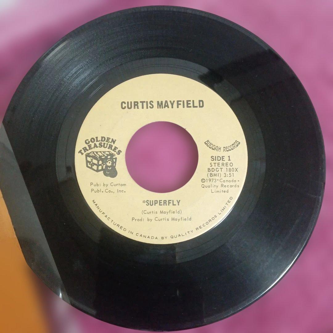 Curtis Mayfield - Superfly / Love To Keep You In My Mind 7" Vinyl Canada Pressin