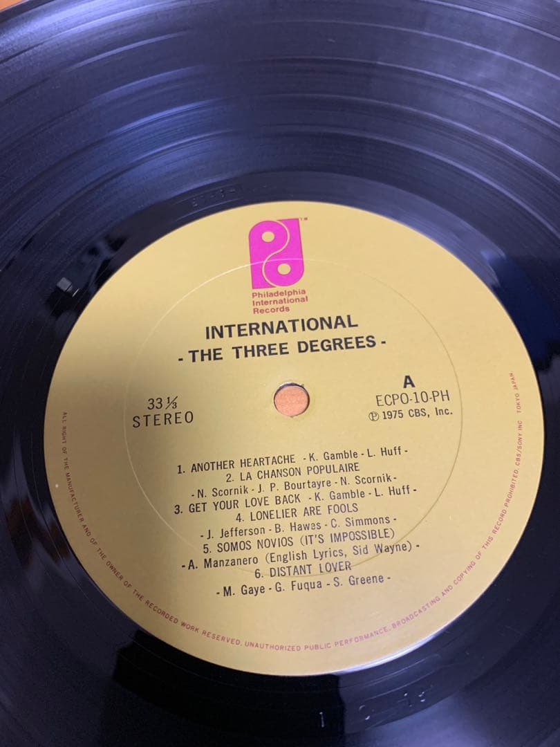 The Three Degrees - International LP Vinyl Japan 1975 Philadelphia Soul OBI