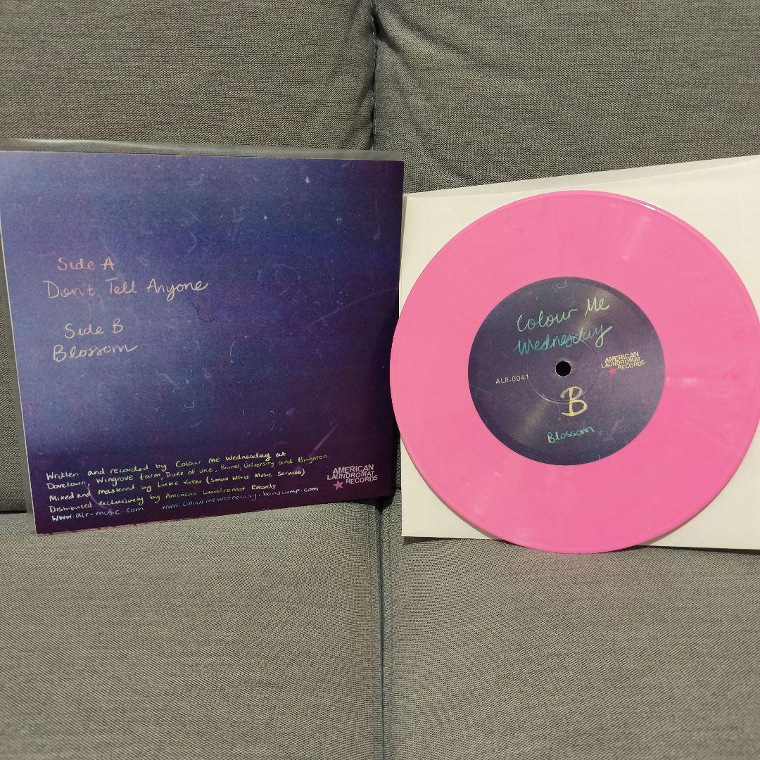 Colour Me Wednesday - Don't Tell Anyone / Blossom 7" Pink Vinyl Single