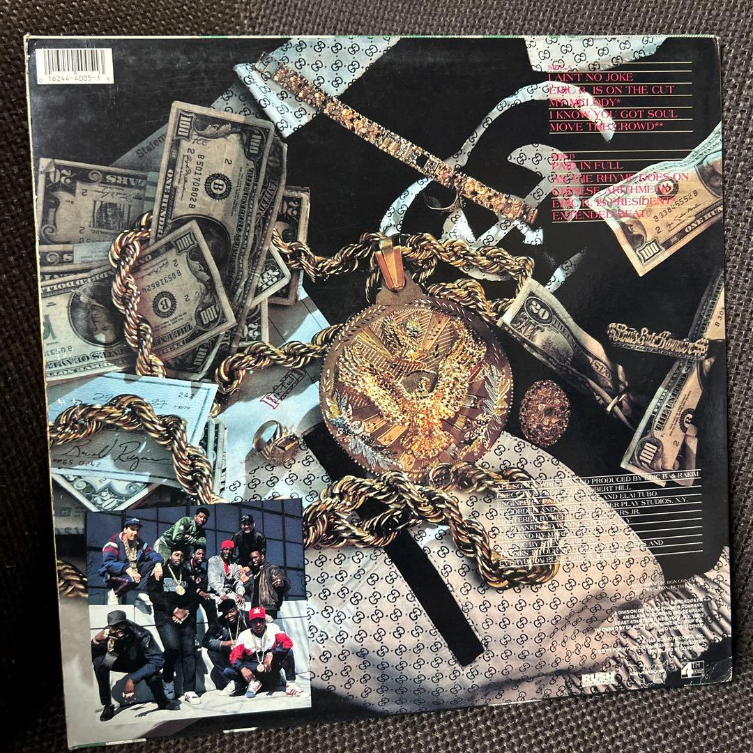 Eric B. & Rakim - Paid in Full - Vinyl LP 1987 Hip Hop Classic 4th & Broadway