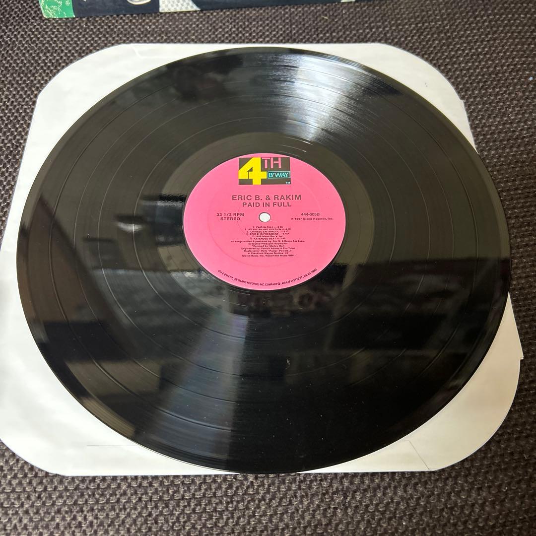 Eric B. & Rakim - Paid in Full - Vinyl LP 1987 Hip Hop Classic 4th & Broadway