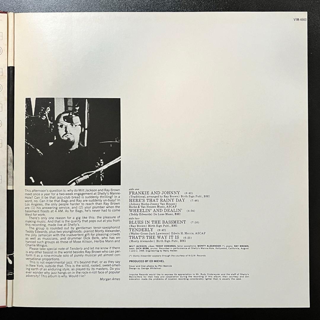 Milt Jackson Quintet feat. Ray Brown That's The Way It Is Japan Vinyl LP Obi