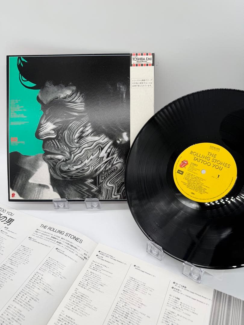 The Rolling Stones Tattoo You Vinyl LP 1981 Japan ESS-81455 OBI Insert