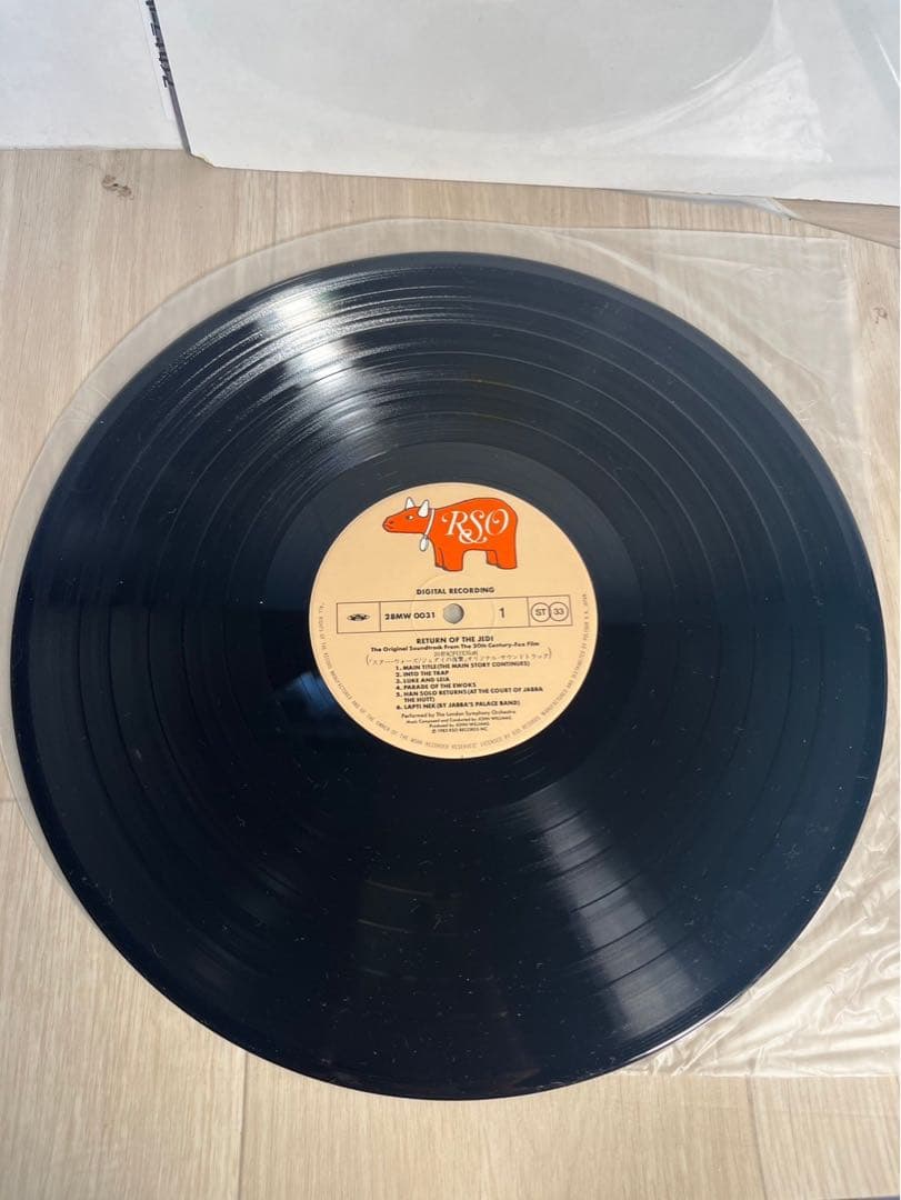 Star Wars Return of the Jedi OST LP Japan 28MW-0031 Vinyl Obi John Williams