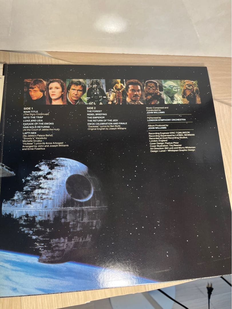 Star Wars Return of the Jedi OST LP Japan 28MW-0031 Vinyl Obi John Williams