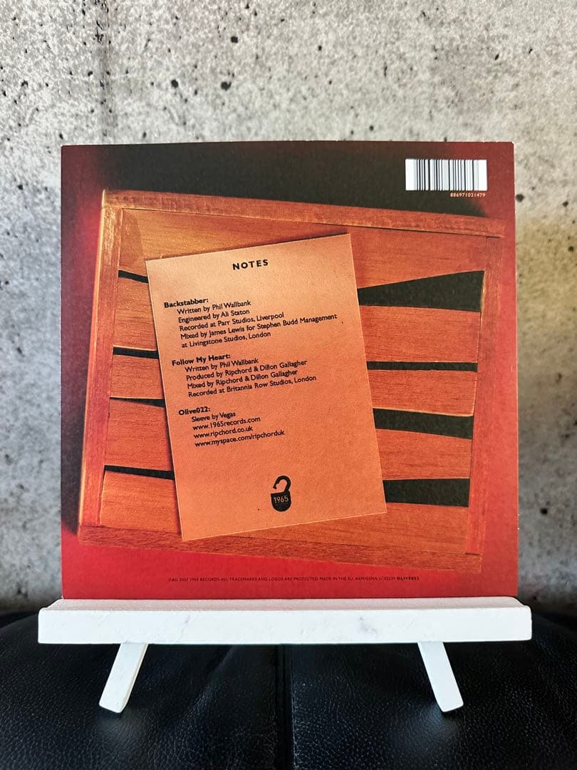 Ripchord - Backstabber, 7" Single, Red Vinyl, Indie Rock, OLIVE022