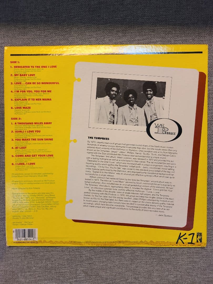 The Temprees - The Best Of The Temprees Vinyl LP Soul 1984 Stax Pressing