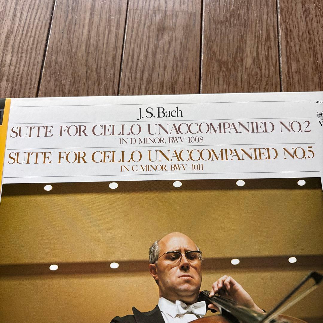 Bach Cello Suites No.2 & No.5 Vinyl LP Rostropovich Japanese Pressed Used | Japansoundstore