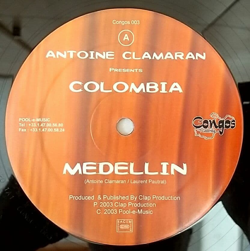 Antoine Clamaran - Colombia 12" Vinyl EP, 2003 House Techno Club Record