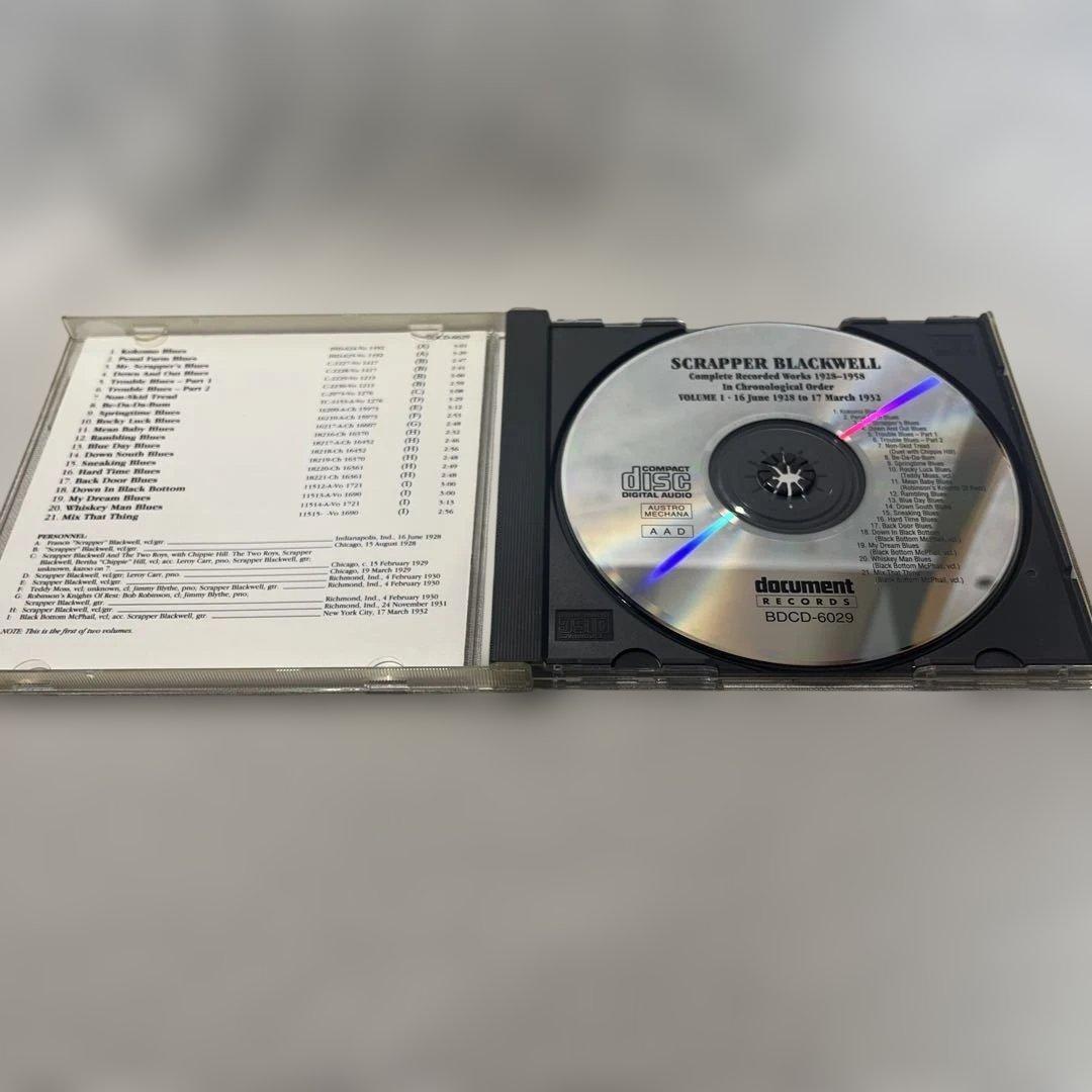 Scrapper Blackwell Complete Recorded Works Vol 1 1928-1932 CD Document Records