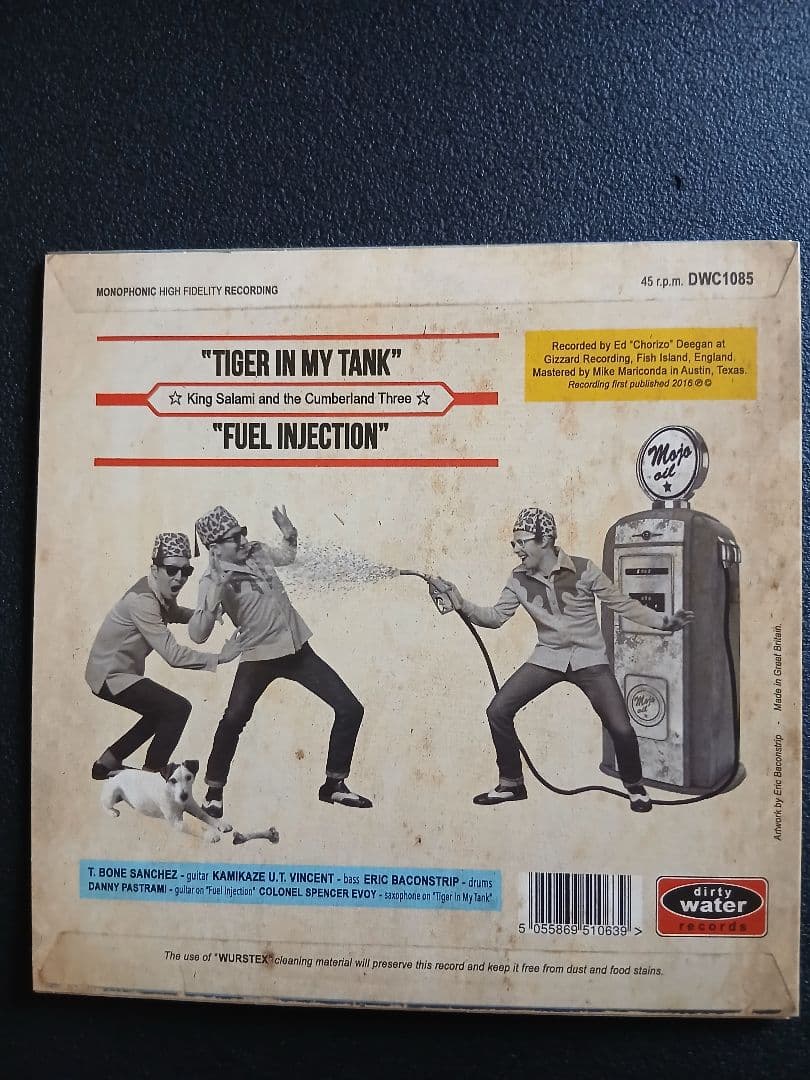 King Salami & The Cumberland Three - Tiger In My Tank 7" Garage Punk Rock